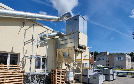 kapsový filtr s automatickou regenerací tlakovém vzduchem pro odsávání a filtraci prachu