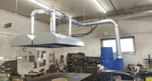 Odsávání svařovacího pracoviště