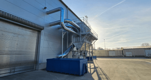 Odsávání třídírny tuhých alternativních paliv (TAP)